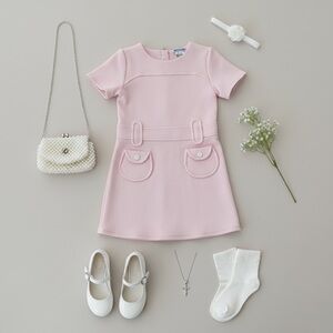 Jacadi Paris Blush Pink Dress – 4Y